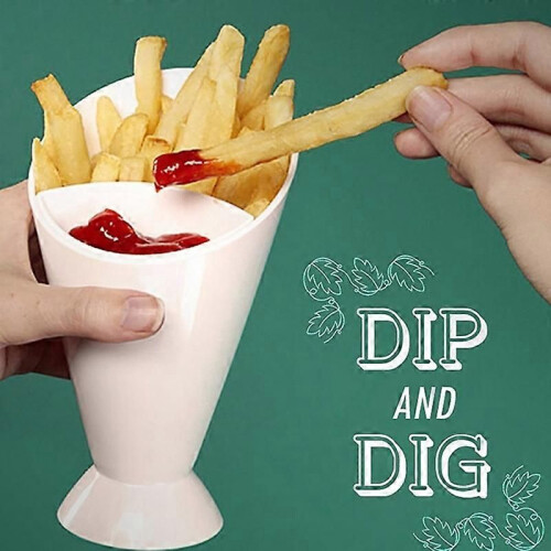 Snack Cup 2 in 1 Design Practical Kitchen Tool Useful Snack Cone Cup for Kitchen 1