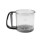 Transparent Hand Held Flour Sifter, Visible with Scale Handled Semi-Automatic Non-Stick Sifter,Large 1