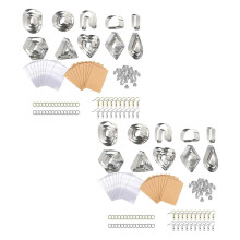 Lot de 2 emporte-pièces en acier inoxydable pour argile polymère, outil de découpe pour boucles d'oreilles
