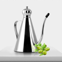 Olivenölspender aus Edelstahl, 350 ml, Küchenölflasche zum Kochen, Essig, Sojasauce – tropffrei