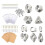 2 Set Polymer Clay Cutter Stainless Steel DIY Earring Tool Cutting Mold 4