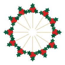 Lot de 12 décorations de gâteau de Noël, pics à cupcakes, fournitures de fête, gui