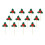 12 Pack Christmas Cake Topper Cupcake Picks Juhlatarvikkeet Misteli 3