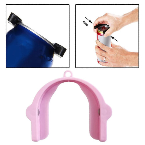 Ouvre-boîte manuel portable pour cuisine et camping, rose 1