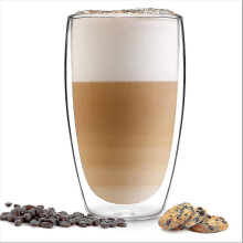 Design Latte Macchiato Glazen 4 X 330ml Dubbelwandige Glazen Gemaakt Van Borosilicaatglas