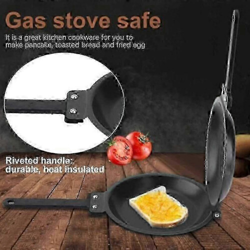 Double Sided Frying Pan Non-stick Ceramic Flip Frying Pan 2
