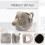 Creative Ceramic Egg Dividers Cartoon White Egg Separator Cute White Separator 3