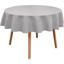 Round Tablecloth - Waterproof And Wrinkle Resistant Washable Table Cloths Polyester Fabric