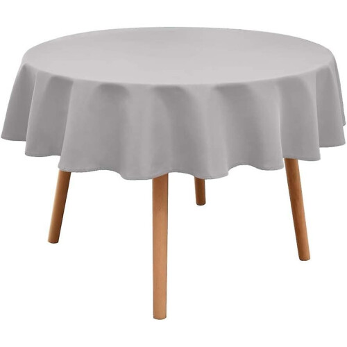 Round Tablecloth - Waterproof And Wrinkle Resistant Washable Table Cloths Polyester Fabric