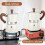 Single valve moka pot - octagonal single valve whiteThree cups 150ml 3