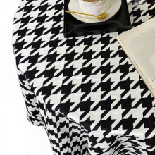 Tablecloth Thick Soft Velvet Washable Table Cover Farmhouse Decorative for Spring Home Kitchen Indoor