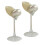 2 copas de concha de mar, copas de boda, copas de martini, copas para beber para cumpleaños 1