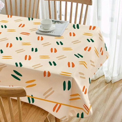 Tablecloth,Stain Resistant Print  Polyester Washable Table Cloth for Buffet Table, Parties, Holiday 1