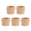 5PCS Easter Simple Unpainted Portable Kitchen Tool Egg Cup Wood Storage Holders 1
