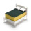 Plastic Dish Sponge Holder - kitchen drainage storage rack, cleaning cloth storage rack,100% New 1
