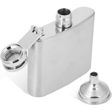 Mini flasque en acier inoxydable de 57 ml pour whisky avec entonnoir inclus