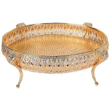 Plateau de nourriture pour la maison, assiette de fruits vintage, boîte de rangement en fer, plateau