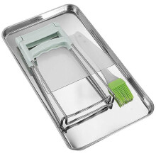 1 ensemble de casseroles Ă vapeur en acier inoxydable avec ustensiles de cuisson