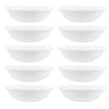 Lot de 20 mini bols à sauce en plastique, petits bols à trempette, assiettes à apéritif, sauces barbecue,