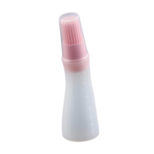 Ölflaschenbürste, Hochtemperatur-Backkuchenbürste zum Backen, Grillen, Rosa