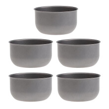 5x Titanium draagbare mini theekopje kleine camping wijnbeker koffiemok buiten