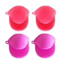 Lot de 2 paires de maniques en silicone, petites maniques, gants antidérapants et pinces à main
