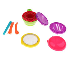 Babyvoedselmolen Kom Set Peutervoeding Handmatige Stamper Grinder Groen