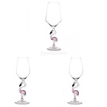 Lot de 3 verres à cocktail créatifs transparents pour événements de Noël
