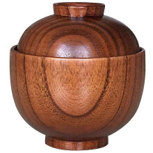 Bol en bois avec couvercle Bol de service en bois Bol à soupe Bol à salade Bol à riz