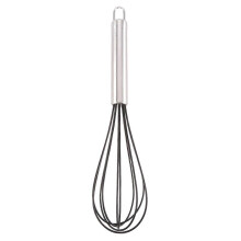 Fouet de cuisine en silicone, batteur à œufs en silicone de 10 pouces, ballon en fil de cuisine très