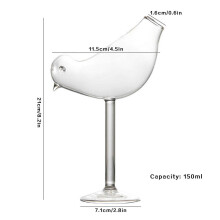 Verres à vin créatifs Lune méduse Cygne crâne whisky Tasses Décoration de bar translucide Oiseau Cocktail