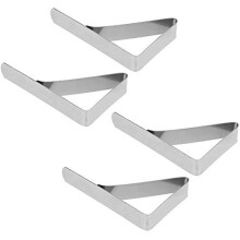 4pcs Tablecloth Clips, Stainless Steel Table Cover Clamps Tablecloth Holder For Outdoor Camping Picnics