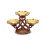 Assiette de fruits européenne miniature 1:12 1