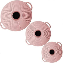 Lot de 3 couvercles en silicone extra larges bleu sarcelle, robustes, avec joint à ventouse, pour poêles,