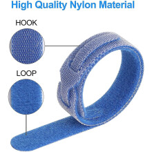 100 fascette fermacavi, fascette fermacavi riutilizzabili in nylon con chiusura a strappo, con 3 m