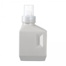 2x Pesupullo etiketillä Suuri kapasiteetti pesuaineen kotikäyttöön Harmaa 1000ml
