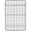 Grille de cuisson de refroidissement, compatible avec un quart de plaque, en acier inoxydable, pour 1