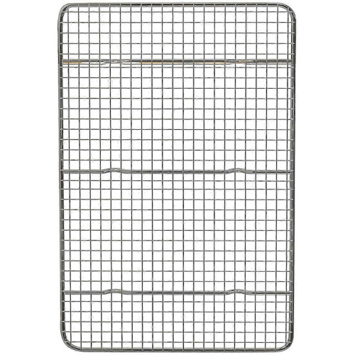Grille de cuisson de refroidissement, compatible avec un quart de plaque, en acier inoxydable, pour