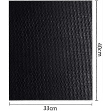 Sarja 5 grillimattoa grillaukseen ja grillaukseen, teflongrillimatto - musta grillimatto 33x40cm