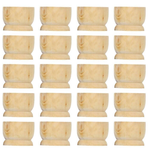20Pcs Wooden Egg Cups Easter Egg Holder Home Decoration Easter Egg Display Stand
