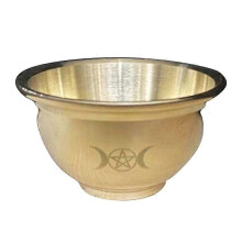 Mini bol d'offrande en cuivre Wicca Katori Encens Méditation Bols d'autel Durable Idéal pour une utilisation