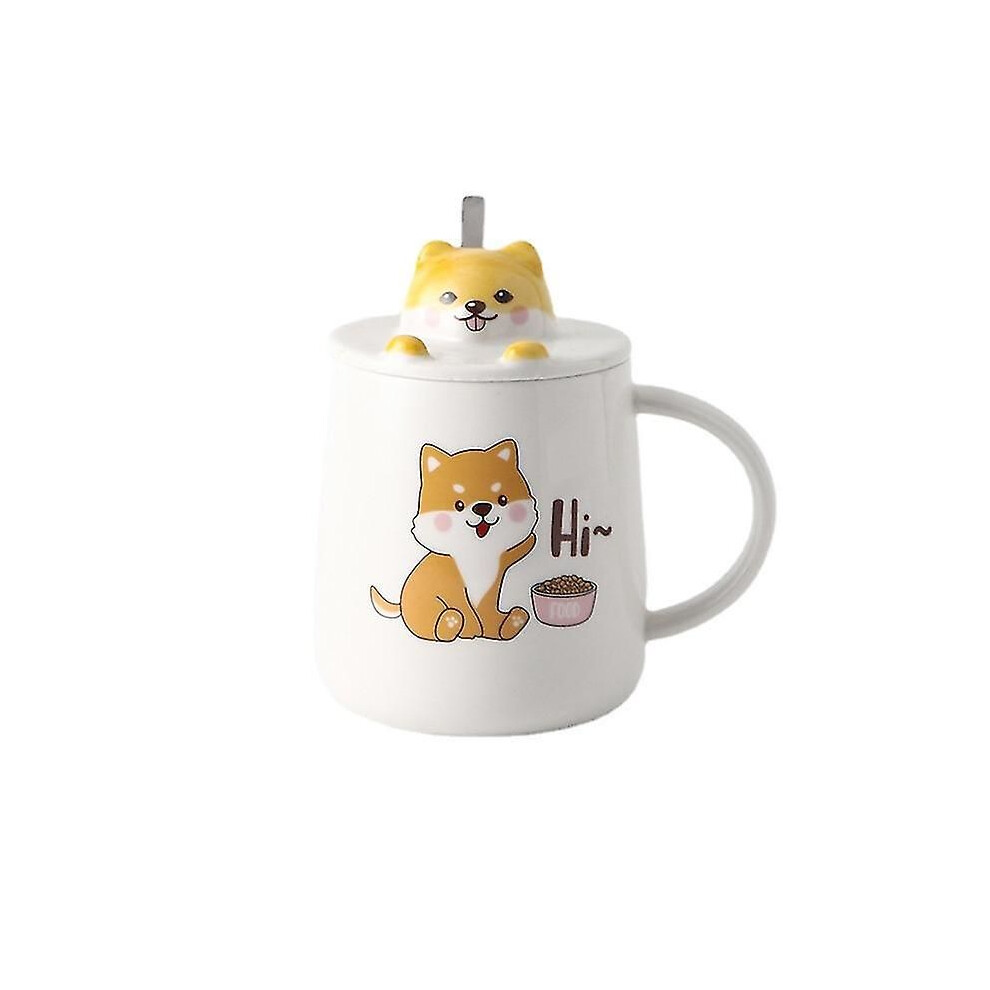 Tasse à café humoristique avec couvercle pour chien, 400 ml, cadeau pour chien