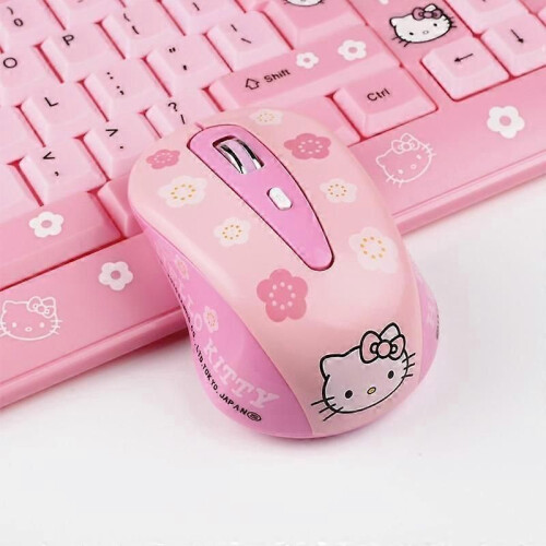Mouse Bluetooth, mini PC, accessori per computer portatili, mouse wireless Hello Kitty, simpatico cartone 1