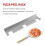 Support robuste pour pelle à pizza en acier inoxydable brossé 2
