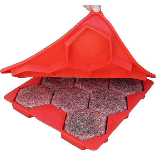 Innovative 8 in 1 Burger Press and Freezer Container