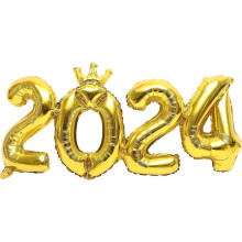 1 ensemble de ballons décoratifs en aluminium avec motif de chiffres pour le Nouvel An
