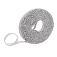 1 fascetta in nylon multifunzionale grigia riutilizzabile per cavi di fissaggio