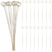 50pcs Metal Floral Place Card Holders Round Flower Pick Clips for Wedding Party