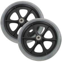 Lot de 2 roues de fauteuil roulant, roues avant de déambulateur, pièces de rechange pour fauteuil roulant
