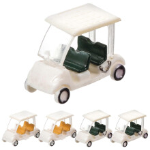 Lot de 5 mini-voiturettes de golf, figurines de petites voiturettes de golf, table de sable, modèles